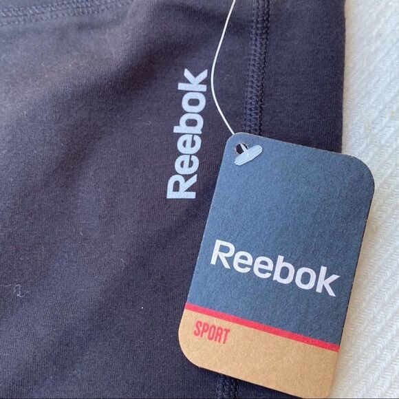 Reebok Tight Fit Black Leggings New With Tags - Picture 2 of 8